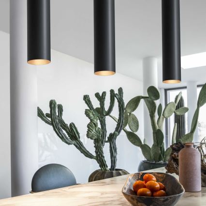 Ideal Lux - LED полилей на кабел LOOK 1xGU10/7W/230V CRI 90 Ø 6 см черен