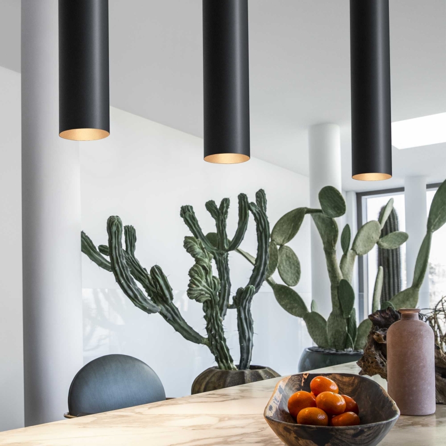 Ideal Lux - LED полилей на кабел LOOK 1xGU10/7W/230V CRI 90 Ø 6 см черен