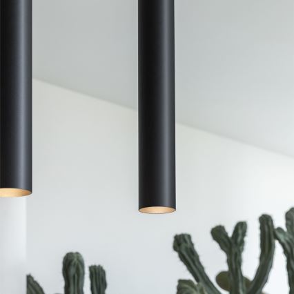 Ideal Lux - LED полилей на кабел LOOK 1xGU10/7W/230V CRI 90 Ø 6 см черен