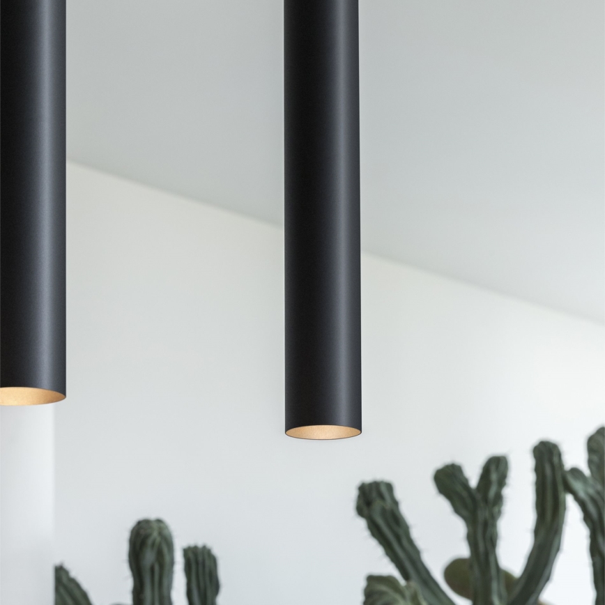 Ideal Lux - LED полилей на кабел LOOK 1xGU10/7W/230V CRI 90 Ø 6 см черен