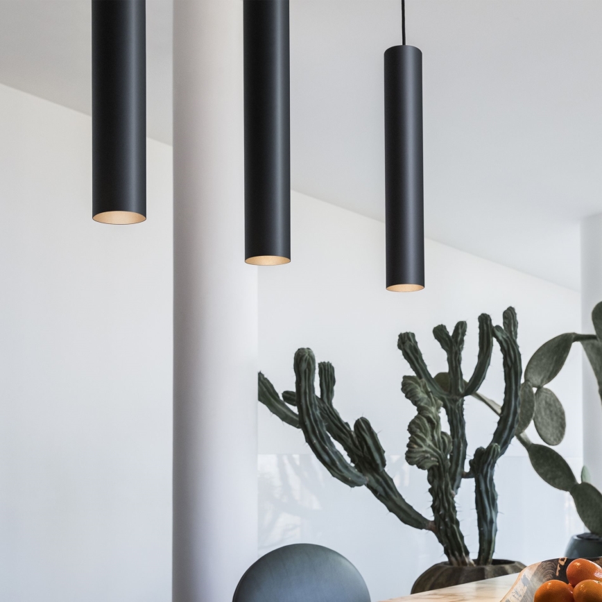 Ideal Lux - LED полилей на кабел LOOK 1xGU10/7W/230V CRI 90 Ø 6 см черен