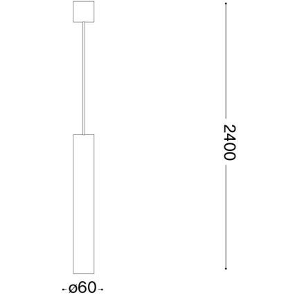 Ideal Lux - LED полилей на кабел LOOK 1xGU10/7W/230V CRI 90 Ø 6 см лъскав хром