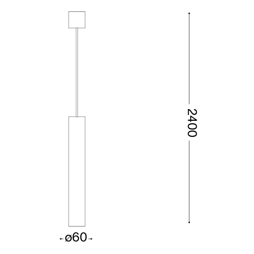 Ideal Lux - LED полилей на кабел LOOK 1xGU10/7W/230V CRI 90 Ø 6 см лъскав хром
