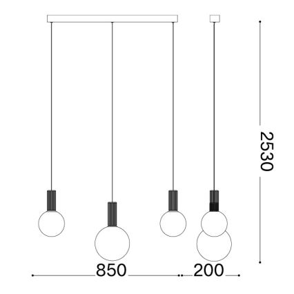 Ideal Lux - LED полилей на кабел ODEON LED/20W/230V CRI 90 бежов/бял