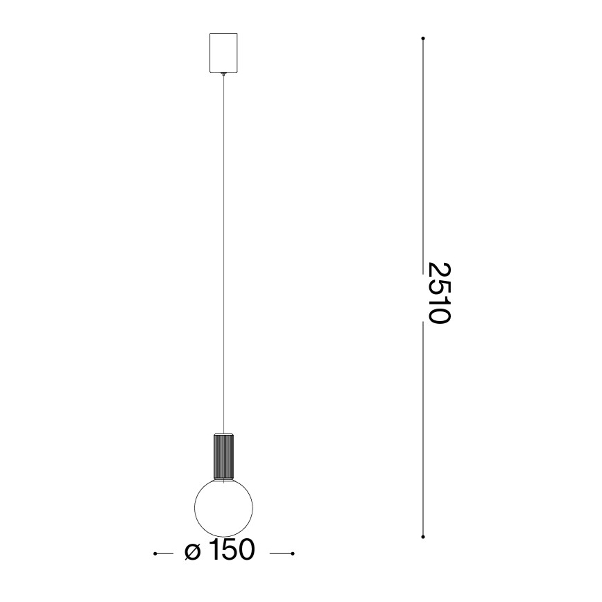 Ideal Lux - LED полилей на кабел ODEON LED/8W/230V CRI 90 Ø 15 см бежово/бяло
