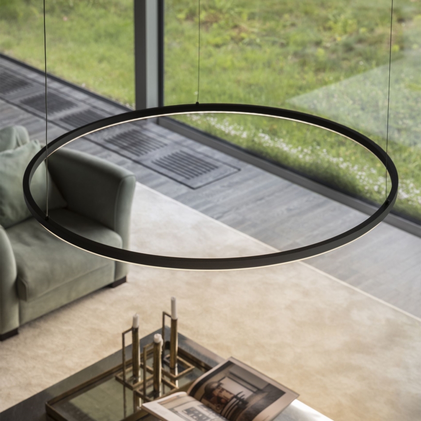 Ideal Lux - LED полилей на кабел ORACLE LED/83W/230V 3000K CRI 90 Ø 150 см черен