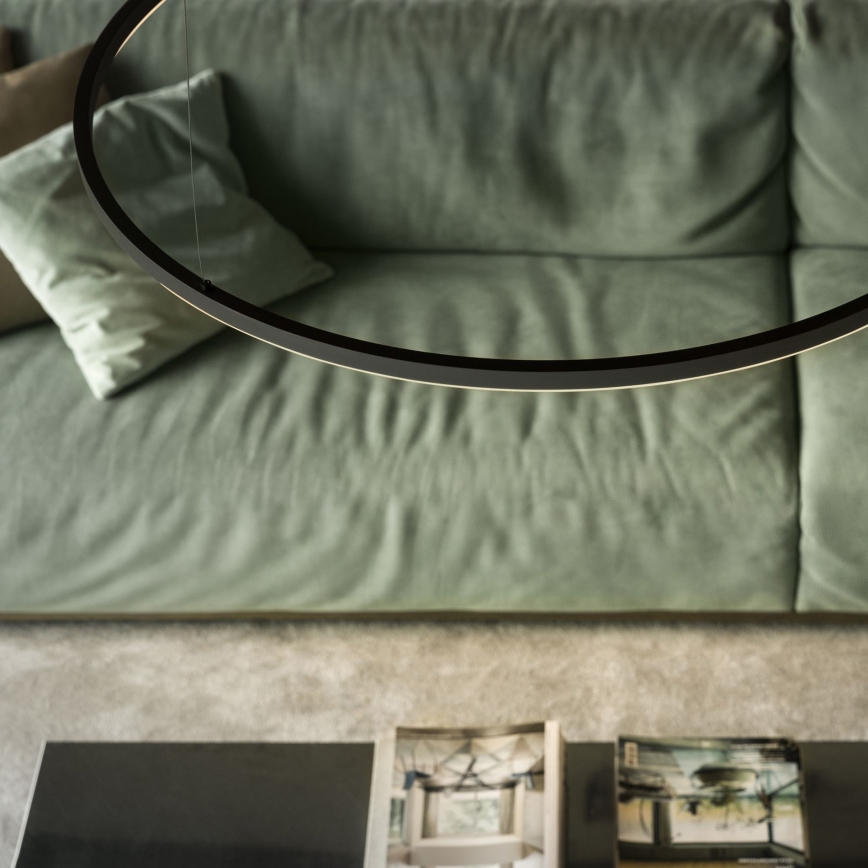 Ideal Lux - LED полилей на кабел ORACLE SLIM LED/29W/230V 3000K CRI 90 Ø 50 cm черен