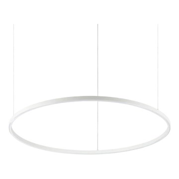 Ideal Lux - LED полилей на кабел ORACLE SLIM LED/53W/230V 2700K CRI 90 Ø 90 см бял