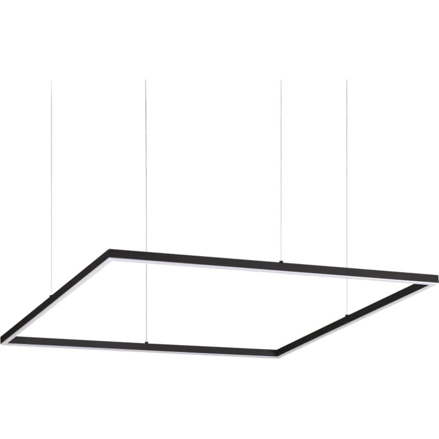 Ideal Lux - LED полилей на кабел ORACLE SLIM LED/53W/230V 3000K CRI 90 90x90 см черен