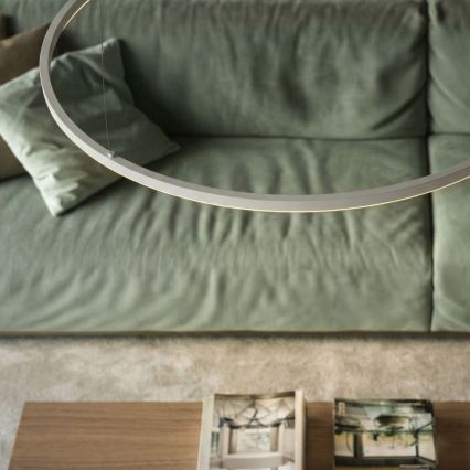 Ideal Lux - LED полилей на кабел ORACLE SLIM LED/53W/230V 4000K CRI 90 pr. 90 cm бял