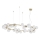 Ideal Lux - LED полилей на кабел PERLAGE 30xG9/3W/230V 143 cm златен/бял