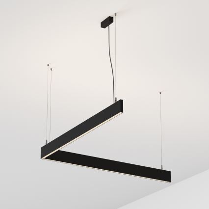 Ideal Lux - LED полилей на кабел STEEL LED/29W/230V 4000K CRI 90 120 cm черен