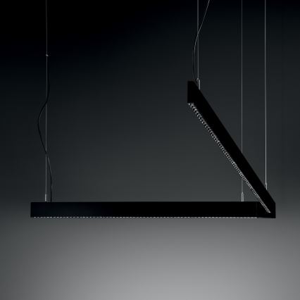 Ideal Lux - LED полилей на кабел STEEL LED/29W/230V 4000K CRI 90 120 cm черен