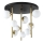 Ideal Lux - LED Полилей PERLAGE 9xG9/3W/230V Ø 55 см златист/бял
