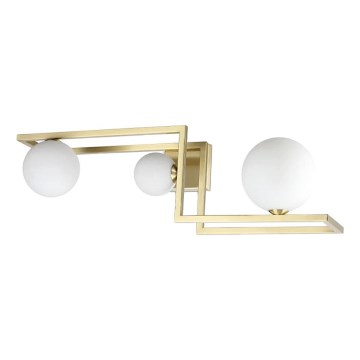 Ideal Lux - LED Полилей за повърхностен монтаж ANGOLO 3xG9/3W/230V месинг