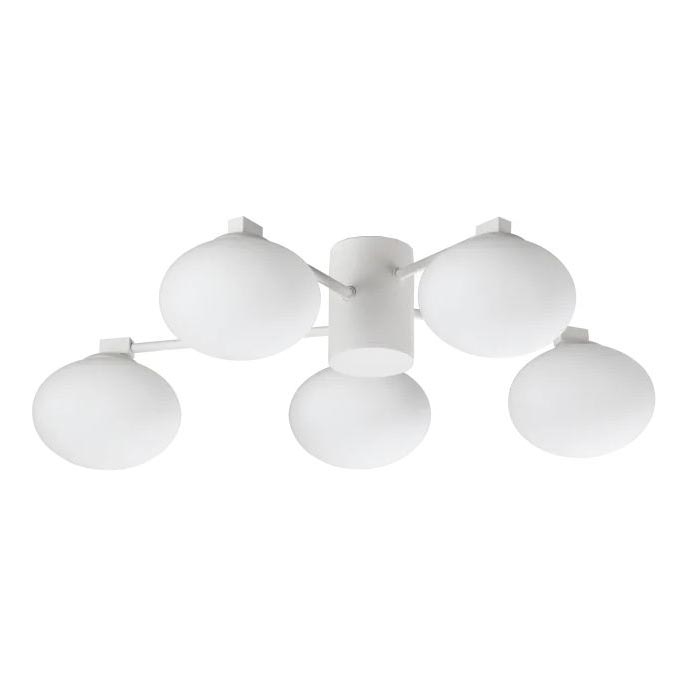 Ideal Lux - LED Полилей за повърхностен монтаж HERMES 5xG9/3W/230V Ø 60 см бял