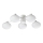 Ideal Lux - LED Полилей за повърхностен монтаж HERMES 5xG9/3W/230V Ø 60 см бял
