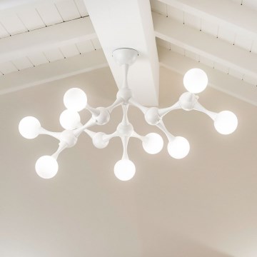 Ideal Lux - LED Полилей за повърхностен монтаж NODINO 9xG9/3W/230V бял