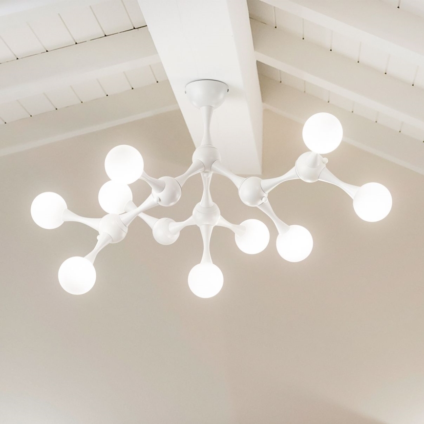 Ideal Lux - LED Полилей за повърхностен монтаж NODINO 9xG9/3W/230V бял