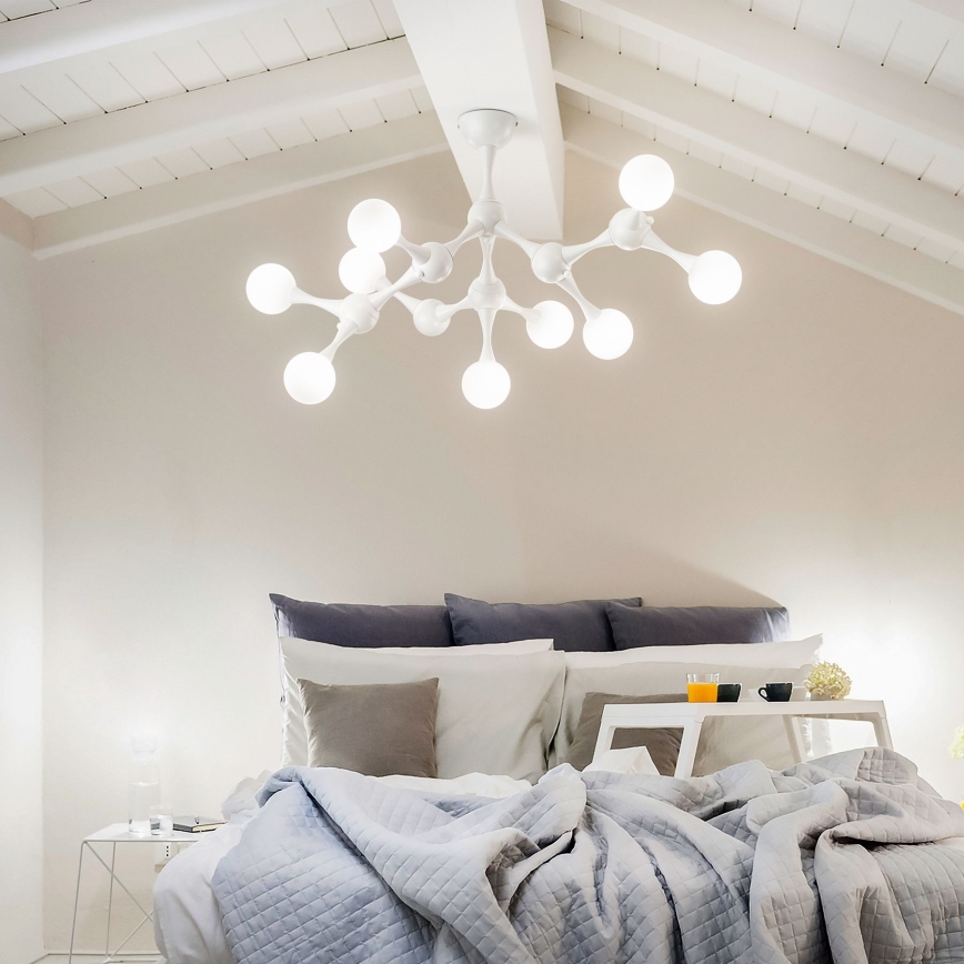 Ideal Lux - LED Полилей за повърхностен монтаж NODINO 9xG9/3W/230V бял