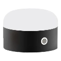 Ideal Lux - LED регулируема настолна лампа с докосване MIGNON LED/5W/5V 1500 mAh диаметър 10 см CRI 90 черна