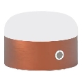 Ideal Lux - LED регулируема настолна лампа с докосване MIGNON LED/5W/5V 1500 mAh пр. 10 см CRI 90 мед