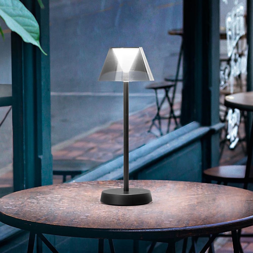 Ideal Lux - LED регулируема сензорна лампа LOLITA LED/2,8W/5V 2200 mAh IP54 черна