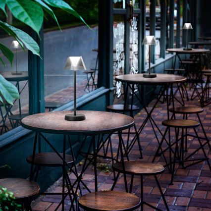 Ideal Lux - LED регулируема сензорна лампа LOLITA LED/2,8W/5V 2200 mAh IP54 черна