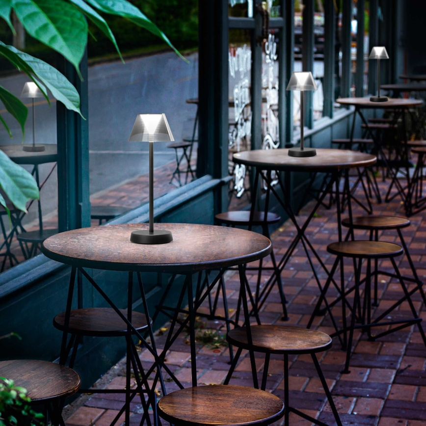 Ideal Lux - LED регулируема сензорна лампа LOLITA LED/2,8W/5V 2200 mAh IP54 черна