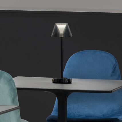 Ideal Lux - LED регулируема сензорна лампа LOLITA LED/2,8W/5V 2200 mAh IP54 черна