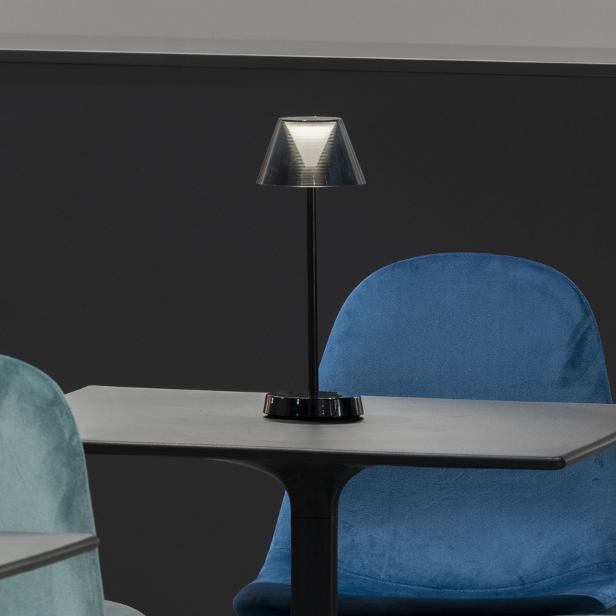 Ideal Lux - LED регулируема сензорна лампа LOLITA LED/2,8W/5V 2200 mAh IP54 черна