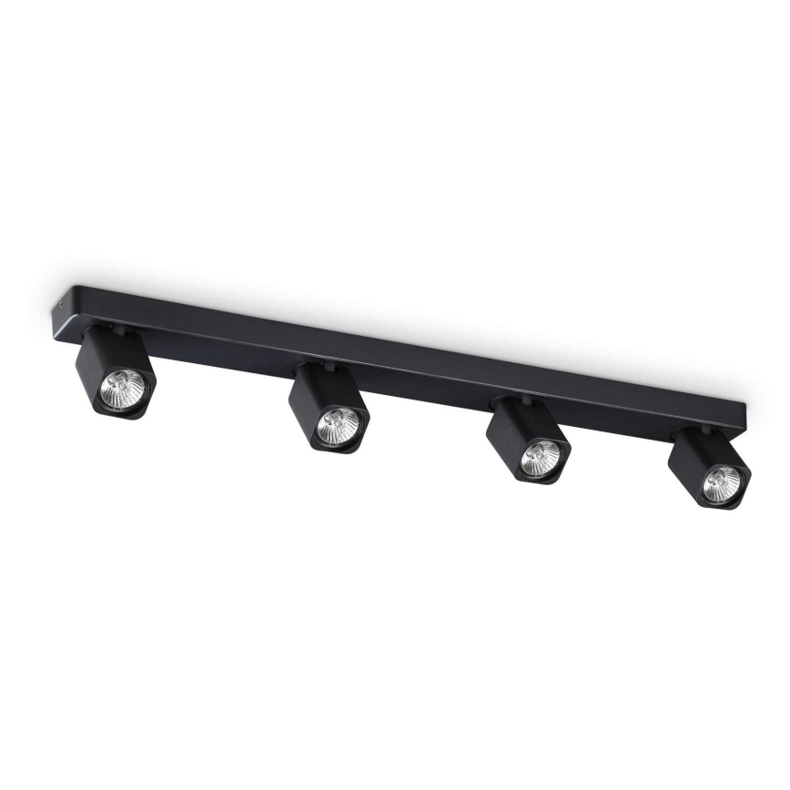 Ideal Lux - LED Спот RUDY 4xGU10/7W/230V CRI 90 черен