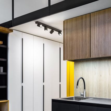 Ideal Lux - LED Спот RUDY 4xGU10/7W/230V CRI 90 черен