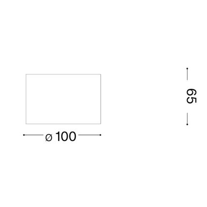 Ideal Lux - LED спот SPIKE 1xGX53/9W/230V Ø 10 см, лъскав хром