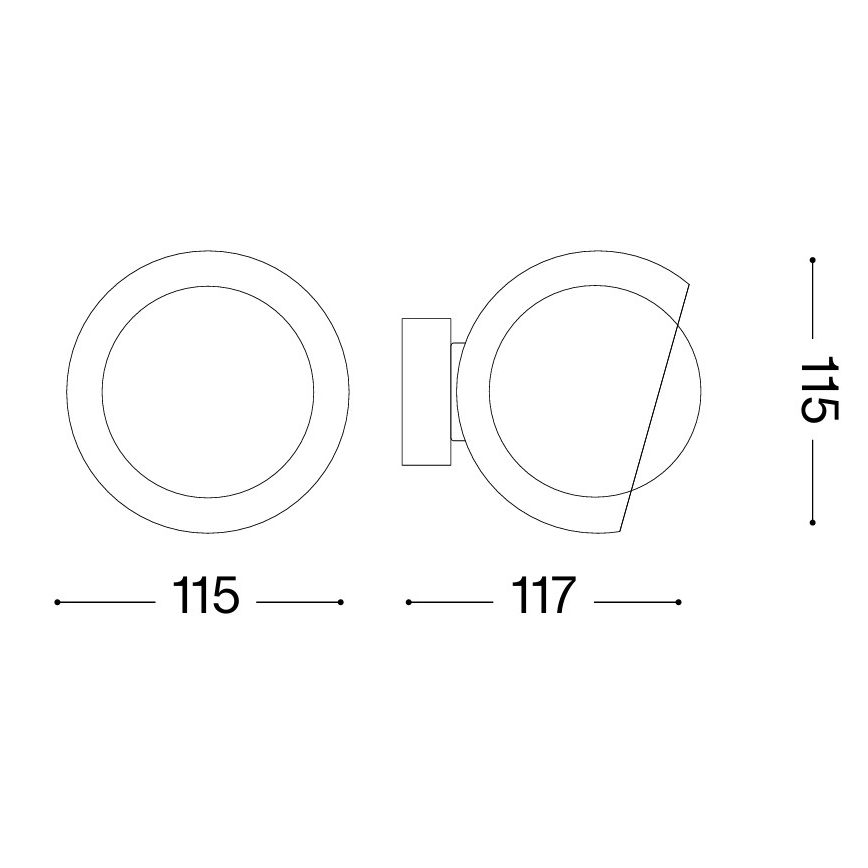 Ideal Lux - LED стенен аплик BLOOM 1xG9/3W/230V черен