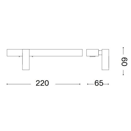 Ideal Lux - LED стенен аплик BONNE 2xLED/6,5W/230V CRI 90 матов хром