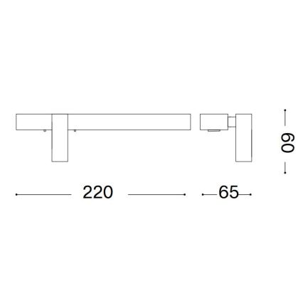 Ideal Lux - LED стенен аплик BONNE LED/6,5W/230V CRI 90 матов хром