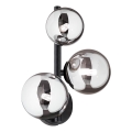 Ideal Lux - LED стенен аплик PERLAGE 3xG9/3W/230V черно/димчато черно