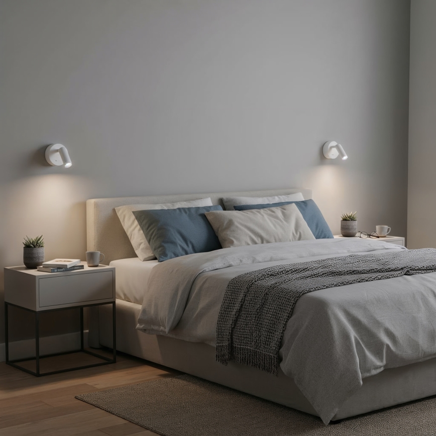 Ideal Lux - LED Стенен спот BEAN LED/3W/230V CRI 90 бял