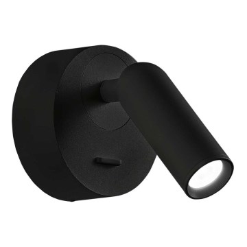 Ideal Lux - LED Стенен спот BEAN LED/3W/230V CRI 90 черен