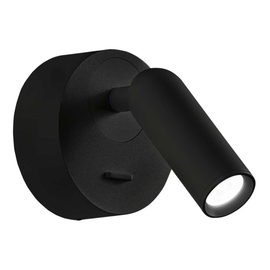 Ideal Lux - LED Стенен спот BEAN LED/3W/230V CRI 90 черен