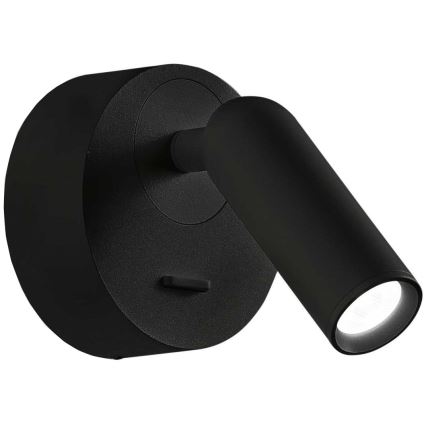 Ideal Lux - LED Стенен спот BEAN LED/3W/230V CRI 90 черен