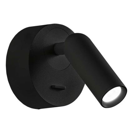 Ideal Lux - LED Стенен спот BEAN LED/3W/230V CRI 90 черен