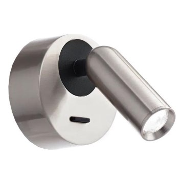 Ideal Lux - LED Стенен спот BEAN LED/3W/230V CRI 90 лъскав хром
