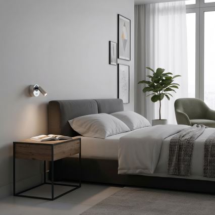 Ideal Lux - LED Стенен спот BEAN LED/3W/230V CRI 90 лъскав хром