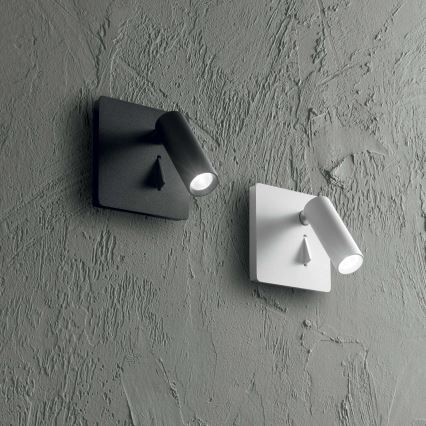 Ideal Lux - LED Стенен спот LITE LED/3W/230V CRI 90 черен