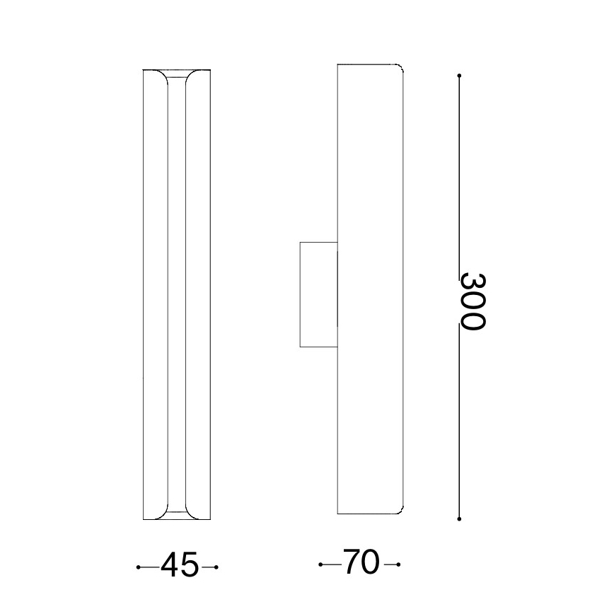 Ideal Lux - LED стенна лампа DORICA LED/8,5W/230V CRI 90 синя