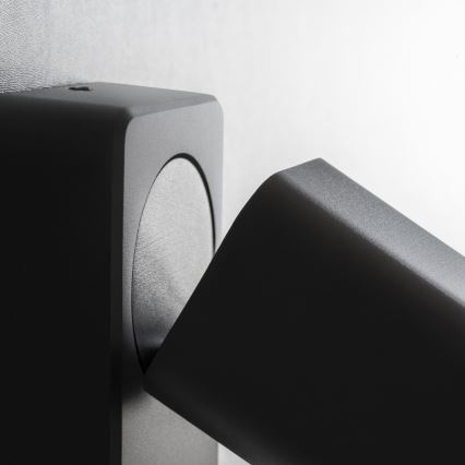 Ideal Lux - LED стенно точково осветително тяло RUDY 1xGU10/7W/230V CRI 90 черно