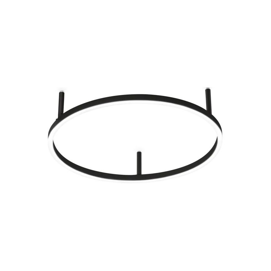 Ideal Lux - LED таванно осветително тяло ORACLE SLIM LED/29W/230V 2700K CRI 90 pr. 50 cm черно