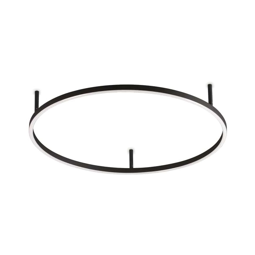 Ideal Lux - LED таванно осветително тяло ORACLE SLIM LED/37W/230V 3000K CRI 90 Ø 70 cm черно